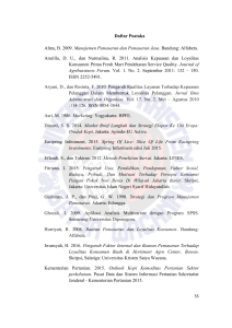 Daftar Pustaka Alma, B. 2009. Manajemen Pemasaran dan