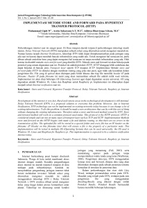 IMPLEMENTASI METODE STORE AND FORWARD PADA - j