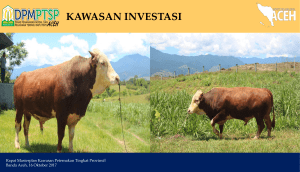 kawasan investasi - Dinas Peternakan Aceh