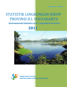statistik lingkungan hidup provinsi di yogyakarta