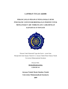 laporan tugas akhir - Universitas Muhammadiyah Surakarta