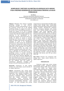 komparasi 5 metode algoritma klasifikasi data mining - E