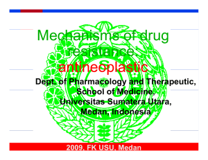 Mechanisms of drug resistance: antineoplastic resistance