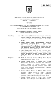 peraturan dewan perwakilan rakyat daerah