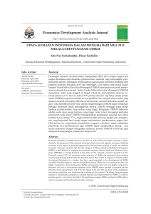 Economics Development Analysis Journal