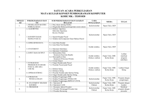 SATUAN ACARA PERKULIAHAN (SAP)