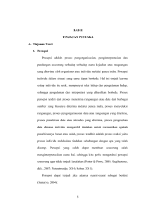 BAB II TINJAUAN PUSTAKA A. Tinjauan Teori 1