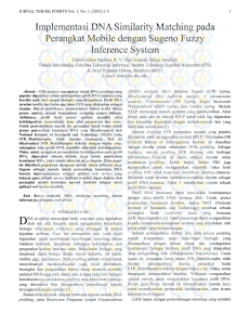 Implementasi DNA Similarity Matching pada Perangkat