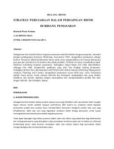 strategi perusahaan dalam persaingan bisnis di