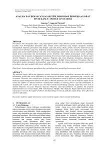 analisa dan perancangan sistem informasi persediaan