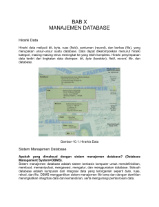 bab x manajemen database