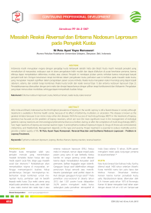 Masalah Reaksi Reversal dan Eritema Nodosum
