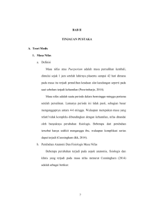 7 BAB II TINJAUAN PUSTAKA A. Teori Medis 1. Masa Nifas a