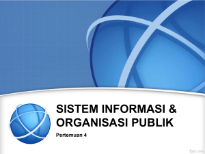 No. Kriteria Organisasi Publik Organisasi Privat 1