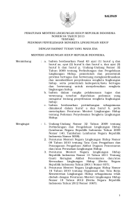 1 peraturan menteri lingkungan hidup republik indonesia