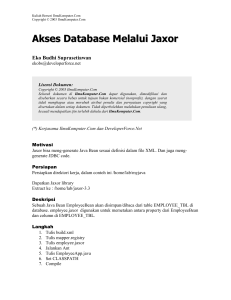 Akses Database melalui Castor