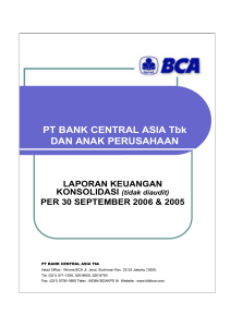 PT BANK CENTRAL ASIA Tbk DAN ANAK