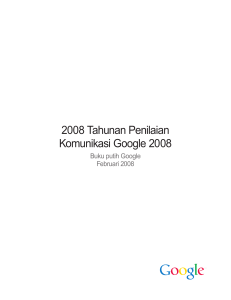 2008 Tahunan Penilaian Komunikasi Google 2008