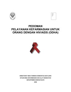 pedoman pelayanan kefarmasian untuk orang dengan hiv/aids (odha)