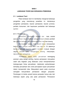 16 BAB II LANDASAN TEORI DAN KERANGKA PEMIKIRAN 2.1