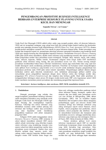 pengembangan prototype business intelligence berbasis enterprise