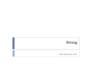 String - Informatika Unsyiah