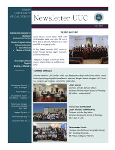 Newsletter UUC - Union University of California