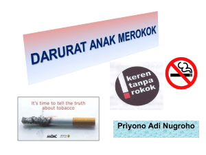 situasi pengendalian tembakau di indonesia