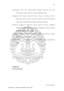 125 Simanjuntak, PNHSH, Kabinet-kabinet Republik Indonesia dari