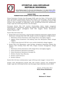 otoritas jasa keuangan republik indonesia