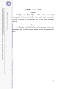 31 KESIMPULAN DAN SARAN Kesimpulan Penambahan asam