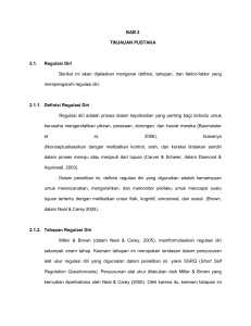 BAB 2 TINJAUAN PUSTAKA 2.1. Regulasi Diri