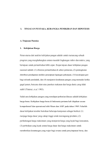 I. TINJAUAN PUSTAKA, KERANGKA PEMIKIRAN DAN HIPOTESIS