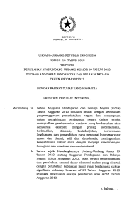 undang-undang republik indonesia nomor 15 tahun 2013 tentang