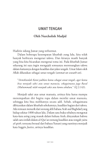 UMAT TengAh - Nurcholish Madjid