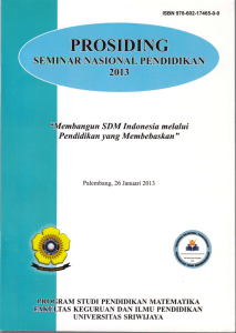 prosidii{g - ePrints Sriwijaya University