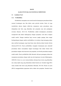 10 BAB II KAJIAN PUSTAKA DAN RUMUSAN HIPOTESIS 2.1