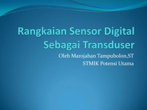Rangkaian Sensor Digital Sebagai Transduser