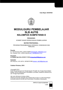 modulguru pembelajar slb autis - File Server PPPPTK TK dan PLB