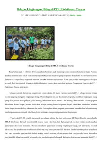 Belajar Lingkungan Hidup di PPLH Seloliman, Trawas