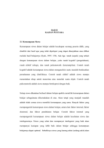 11 BAB II KAJIAN PUSTAKA 2.1 Kemampuan Siswa Kemampuan