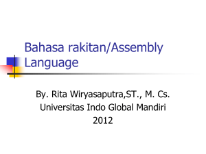 Bahasa rakitan/Assembly Language