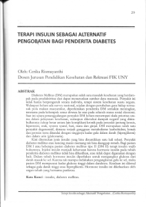 terapi insulin sebagai alternatif pengobatan bagi