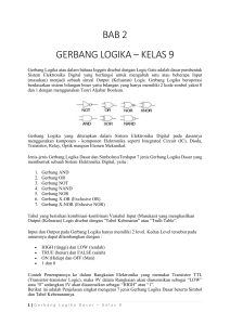 BAB 2 GERBANG LOGIKA – KELAS 9