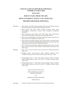 undang-undang republik indonesia nomor 19 tahun 2003 tentang