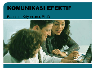 Komunikasi efektif - Rachmat Kriyantono, Ph.D