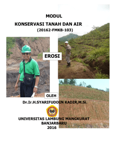 modul konservasi tanah dan air - Universitas Lambung Mangkurat