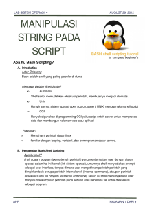 MANIPULASI STRING PADA SCRIPT