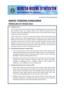 indeks tendensi konsumen - BPS Kota Jakarta Pusat