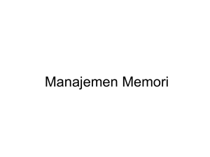 Manajemen Memori - E